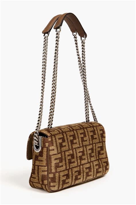 fendi baguette marron|fendi chenille bag.